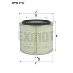 Wkład filtra powietrza WPO 3109 - Zamiennik: brak